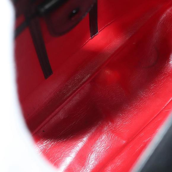 GUCCI Hand Bag Leather Black Gold Auth ep10870 - Picture 11 of 16